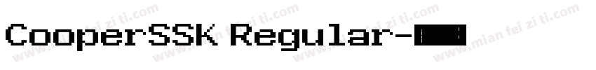 CooperSSK Regular字体转换